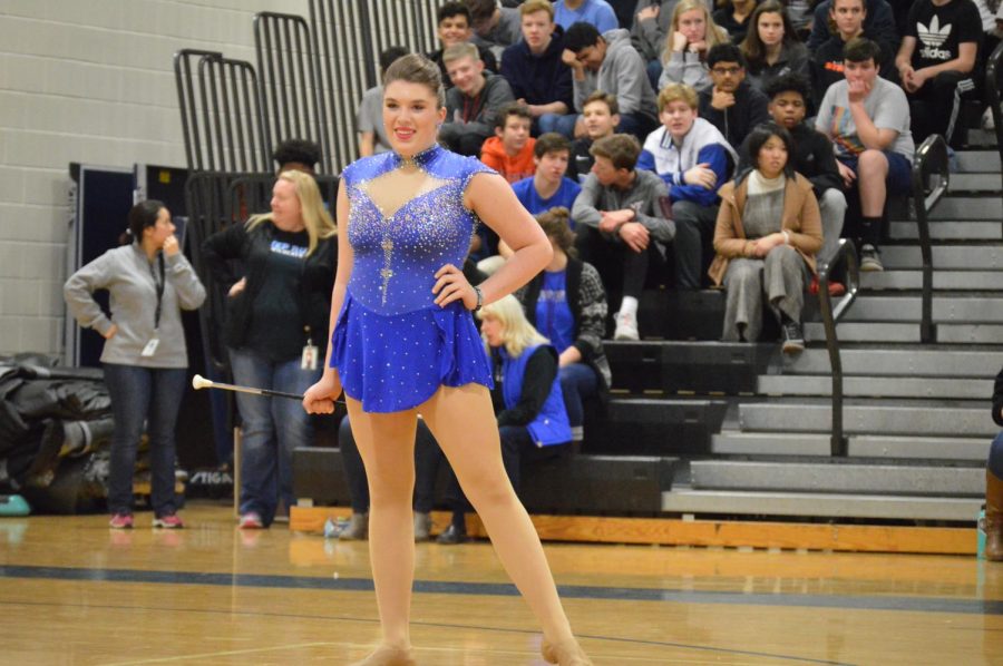 Sophomore Aidyn Mentry has a talent that truly stands out: baton twirling.