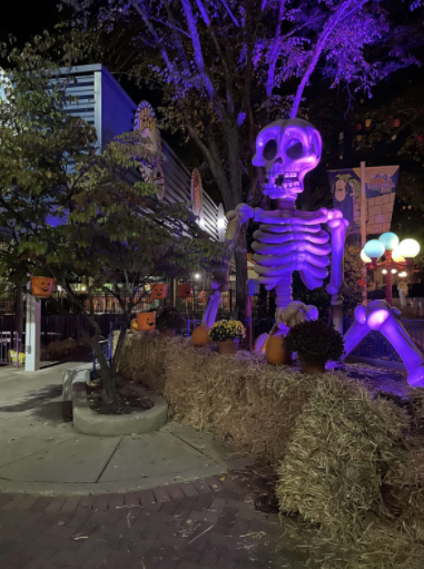 Part of the spooky decor at Halloween Haunt.