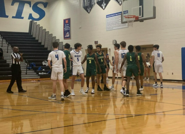 The boys basketball team defeated Louisa High School 64-36 on Dec. 7.