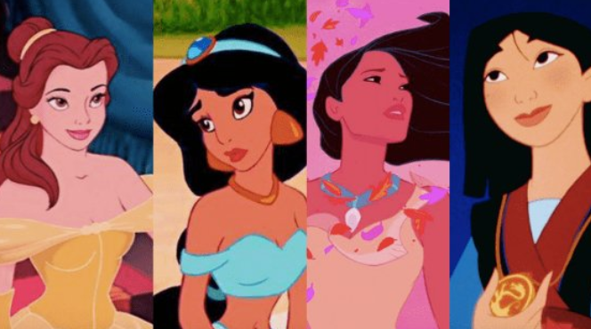 A photo depicting several Disney princesses.