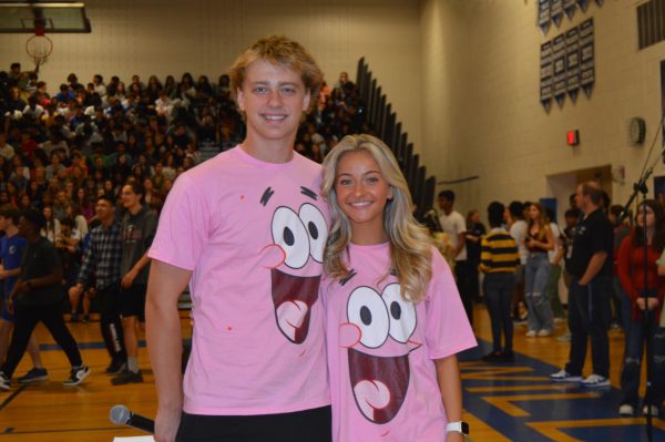 Trey Gauch and Katelyn Miller showing off their Patrick Pride.