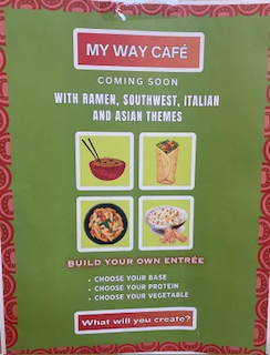 New menu items posted in the lunch room