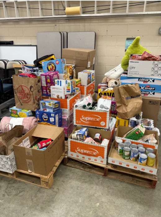 Christmas Mother donations are stored by SCA. 