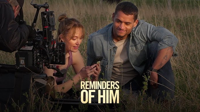 Maika Monroe and Tyriq Withers appear as Kenna Rowan and Ledger Ward in "Reminders of Him." (Photo Courtesy of Youtube)
