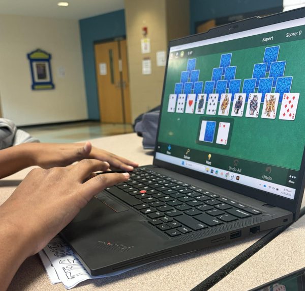 Students often spend the class playing games while a substitute teacher is present.